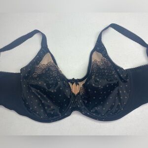 Goddess BLK/TAN Unlined Underwire, 36H *P111
